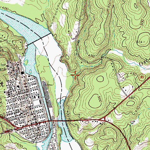 Topographic Map of Osborn Branch, SC
