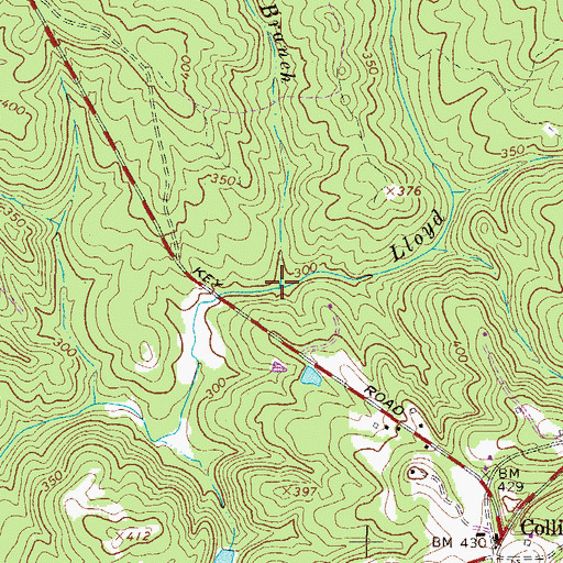 Topographic Map of Owl Branch, SC