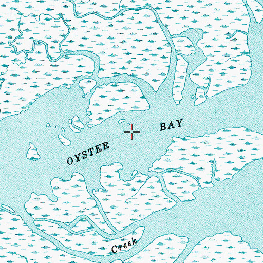 Topographic Map of Oyster Bay, SC