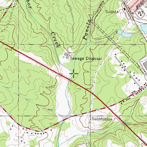 Topographic Map of Panola Branch, SC