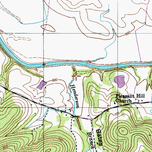 Topographic Map of Moore Hollow, TN