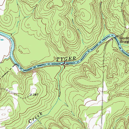 Topographic Map of Peters Creek, SC