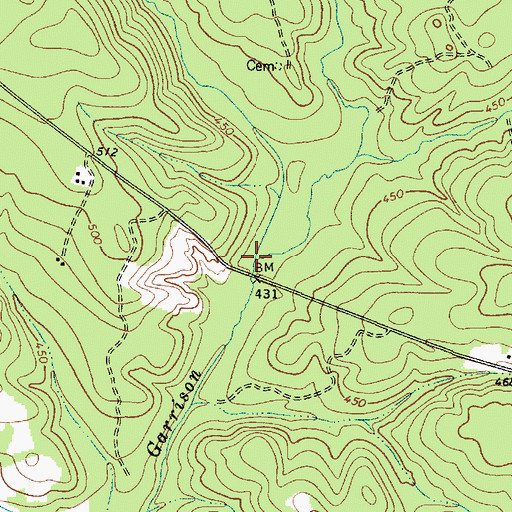 Topographic Map of Quaker Creek, SC
