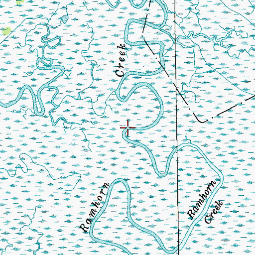 Topographic Map of Ramhorn Creek, SC