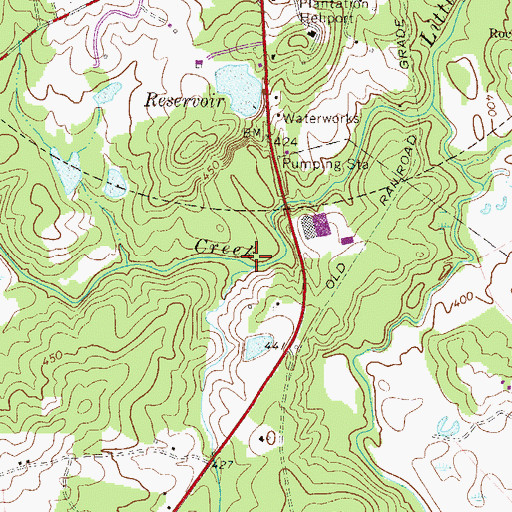 Topographic Map of Red Bank Creek, SC