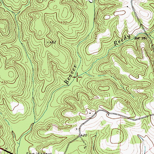 Topographic Map of Reedy Branch, SC