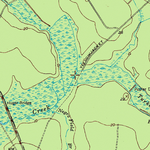 Topographic Map of Rock Hole, SC
