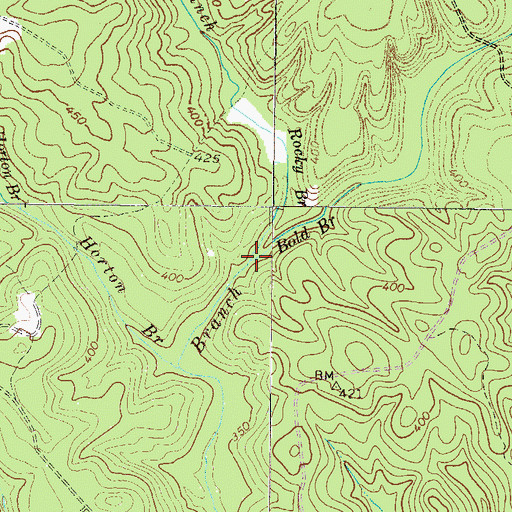 Topographic Map of Rocky Branch, SC