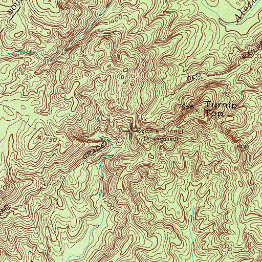 Topographic Map of Saddle Tunnel, SC