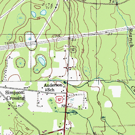 Topographic Map of Saint John Church, SC