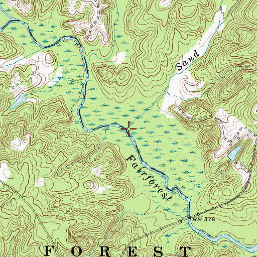 Topographic Map of Sand Creek, SC