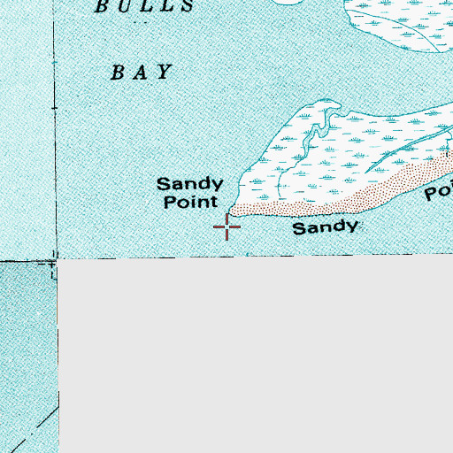 Topographic Map of Sandy Point, SC