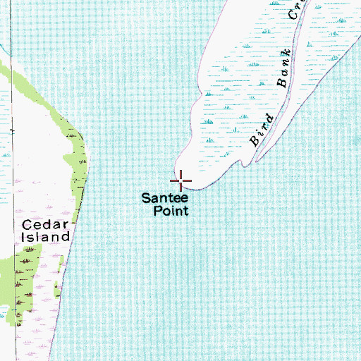 Topographic Map of Santee Point, SC