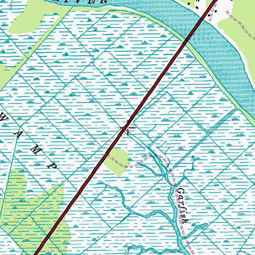 Topographic Map of Santee School, SC