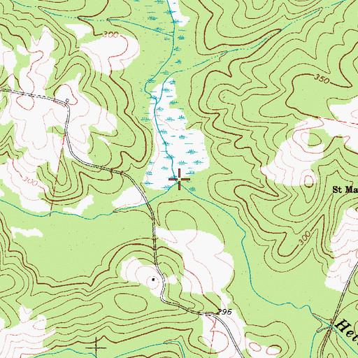 Topographic Map of Second Creek, SC