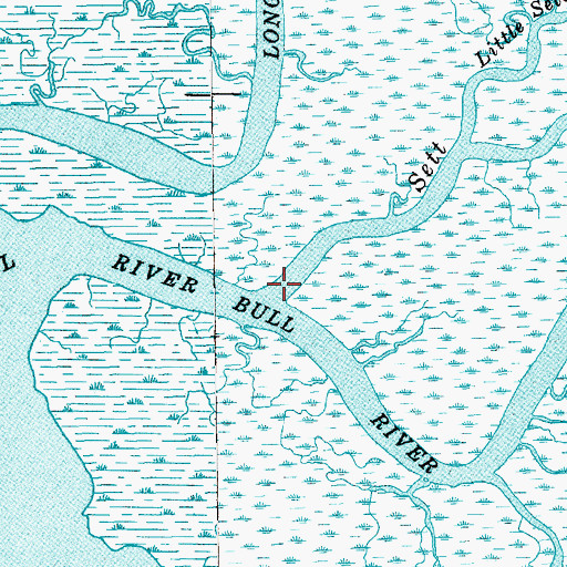 Topographic Map of Sett Creek, SC