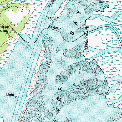 Topographic Map of Sewee Bay, SC