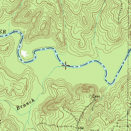 Topographic Map of Sispring Branch, SC