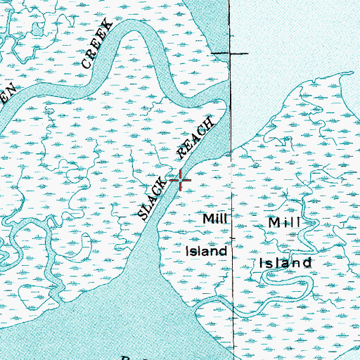 Topographic Map of Slack Reach, SC