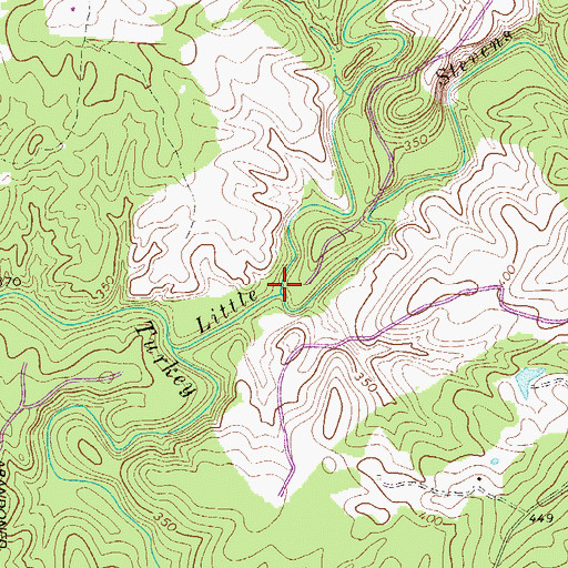 Topographic Map of Sleepy Creek, SC