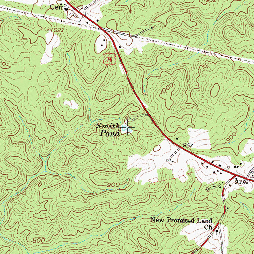 Topographic Map of Smith Pond, SC