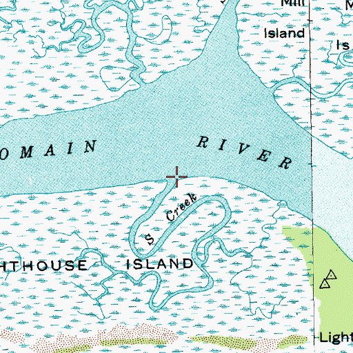 Topographic Map of South Creek, SC