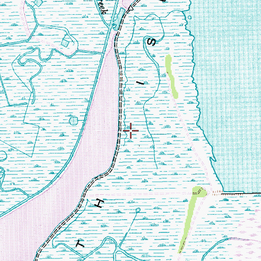 Topographic Map of South Island, SC