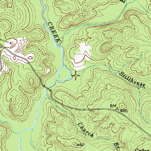 Topographic Map of Stillhouse Branch, SC
