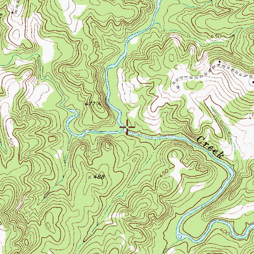 Topographic Map of Sugar Creek, SC