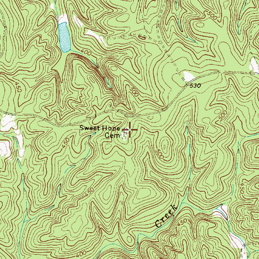 Topographic Map of Sweet Hope Cemetery, SC