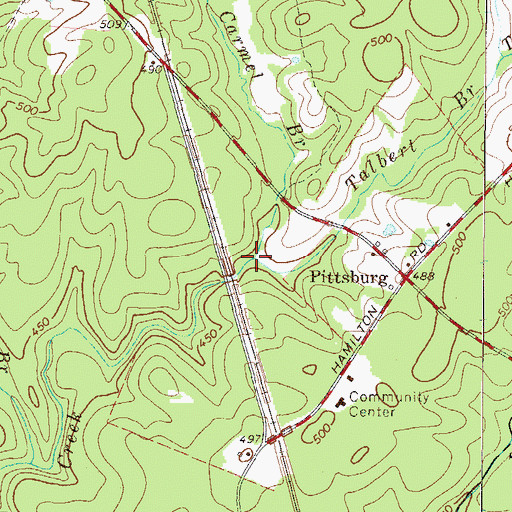 Topographic Map of Talbert Branch, SC