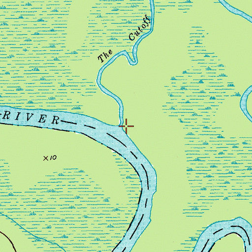 Topographic Map of The Cutoff, SC