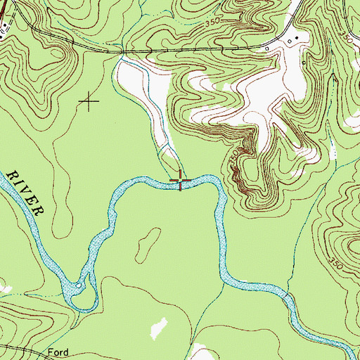 Topographic Map of Tinker Creek, SC