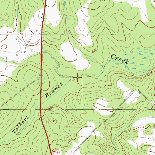 Topographic Map of Tolbert Branch, SC