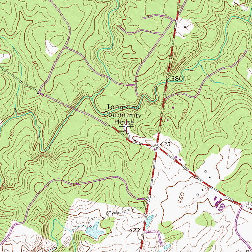 Topographic Map of Tompkins Community House, SC