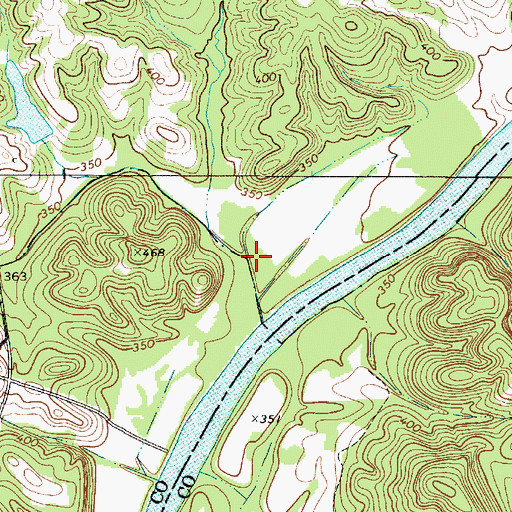 Topographic Map of Vanderford Branch, SC