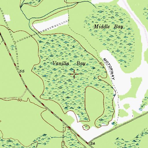 Topographic Map of Vanilla Bay, SC