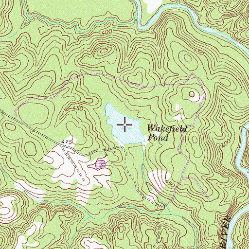 Topographic Map of Wakefield Pond, SC
