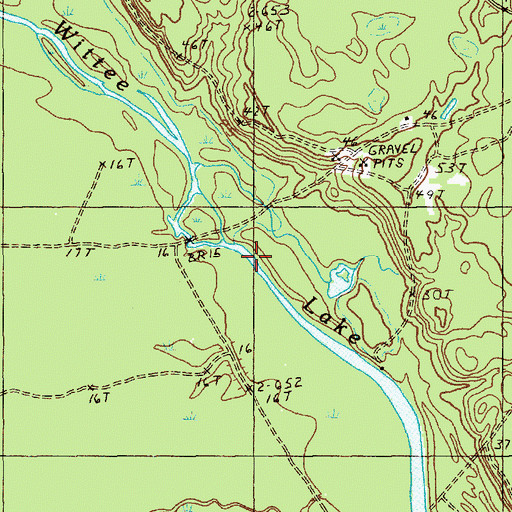 Topographic Map of Wittee Lake, SC