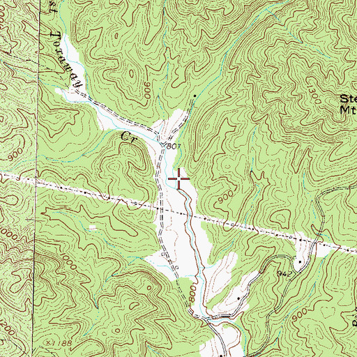 Topographic Map of West Toxaway Creek, SC