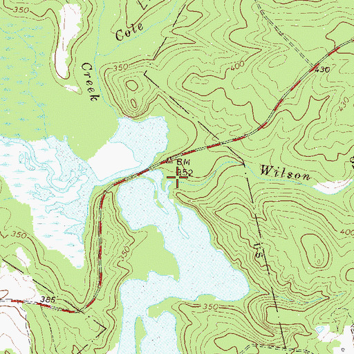 Topographic Map of Wilson Spring Creek, SC