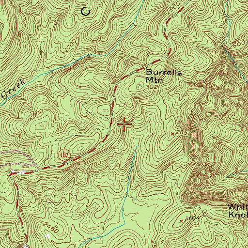 Topographic Map of Burrel Place Campground, SC