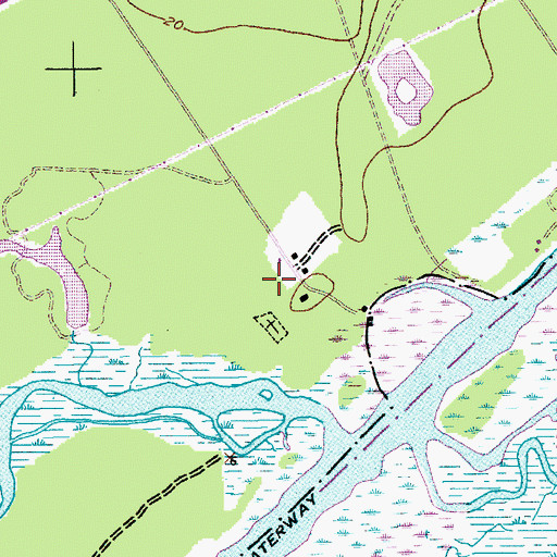 Topographic Map of Walnut Grove Ranger Station, SC