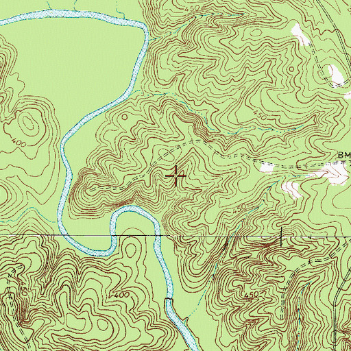 Topographic Map of Calhoun Experimental Forest, SC