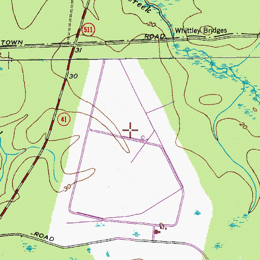 Topographic Map of Francis Marion Seed Shelter Orchard, SC