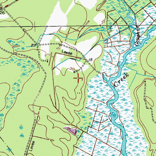 Topographic Map of Rice Hope Plantation, SC