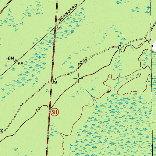 Topographic Map of Boggy Head Rifle Range, SC
