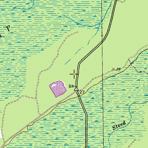 Topographic Map of Fish Pond, SC