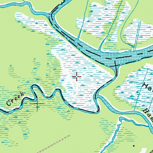 Topographic Map of Waterhorn Historical Area, SC