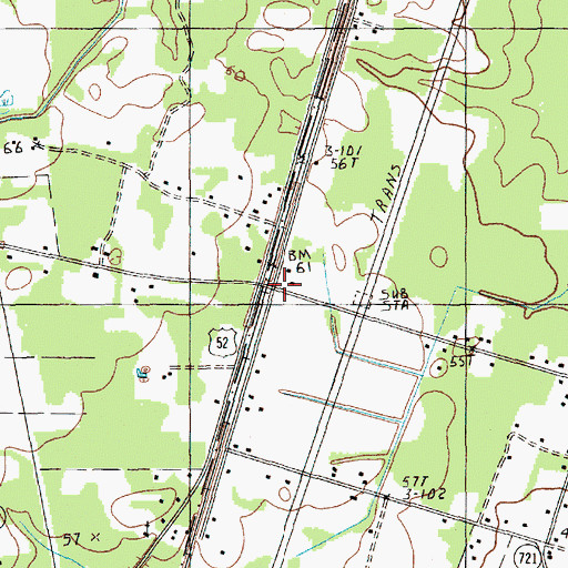 Topographic Map of Wilder, SC